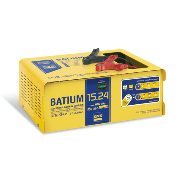 GYS BATIUM 15.24 Automatic  BATTERY CHARGER with Microprocessor 6-12-24V