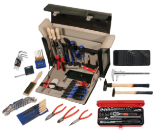 Hof. 680250 Mechanic?s tool set, 97-piece with leather tool case No ...