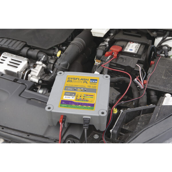 GYSFLASH 20.12/24 PL Ref. 026049 Ref. 027558 LEAD-ACID/LITHIUM BATTERY CHARGER AND BATTERY SUP- PORT UNIT 12V / 24 V