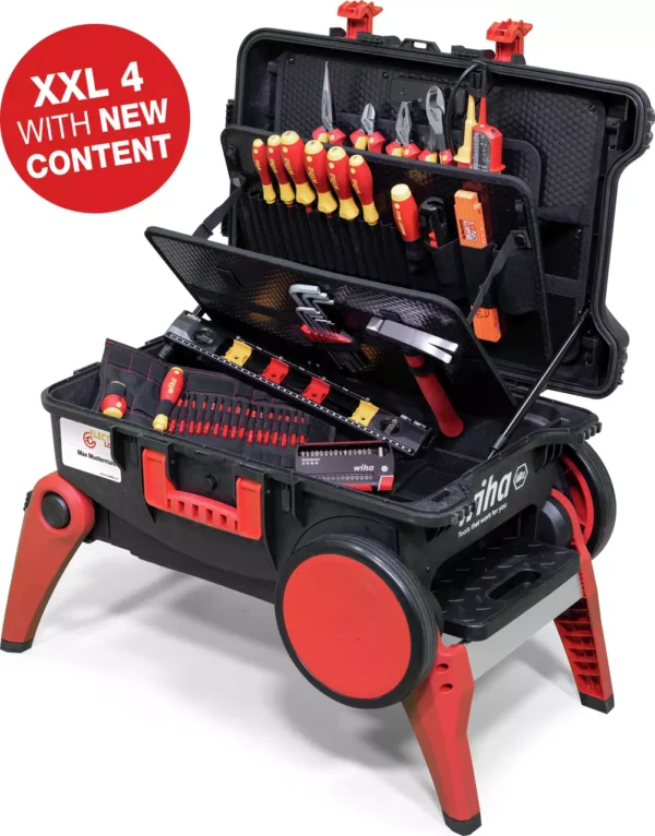 WIHA 45734 Tool Case Set XXL 4 Electric 80-pcs. incl. case