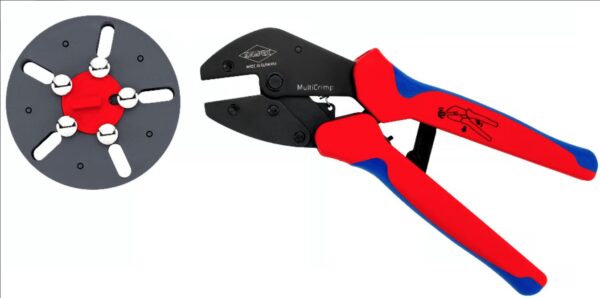 KNIPEX 97 33 LE MultiCrimp® Crimping Pliers with changer magazine, empty