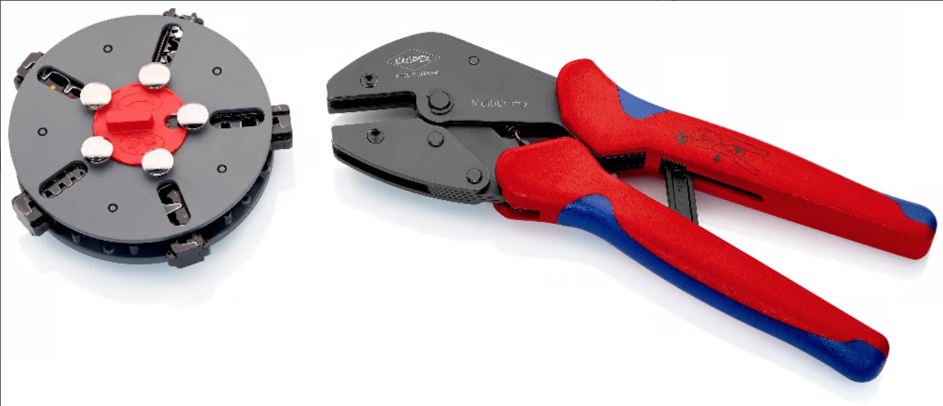 D600C850-6BBD-420A-AC89-43CB69BE0340 KNIPEX 97 33 02 MultiCrimp® Crimping Pliers with changer magazine
